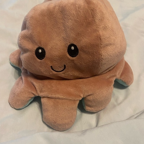 Tan and Green Kawaii Reversible Plush Toy - Picture 1 of 4